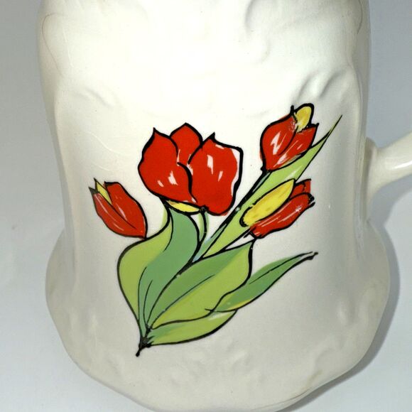 Vintage James Kent Spring Star Floral Hand Painted Small Pitcher/Vase Summer 5” - Picture 3 of 13
